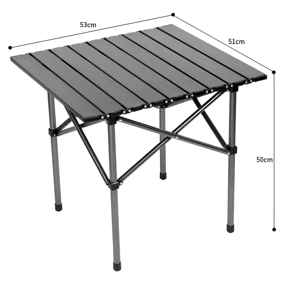 GENERICO - Mesa Plegable Para Camping Portatil De Exteriores Metalico