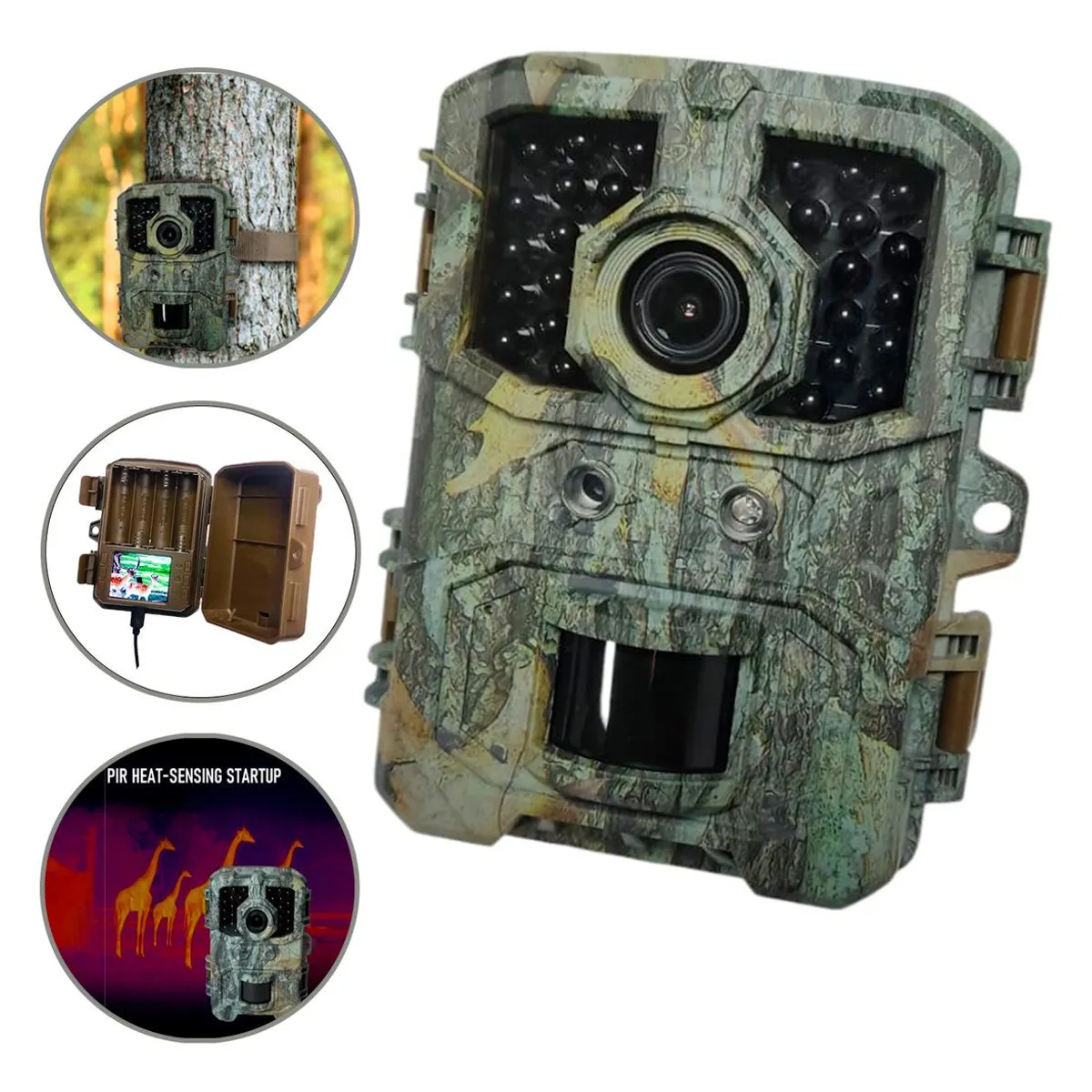 GENERICO - Cámara de Caza Nocturna 36MP Full HD Resistente IP66