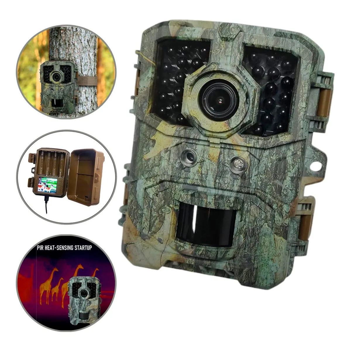 GENERICO - Cámara de Caza Nocturna 36MP Full HD Resistente IP66