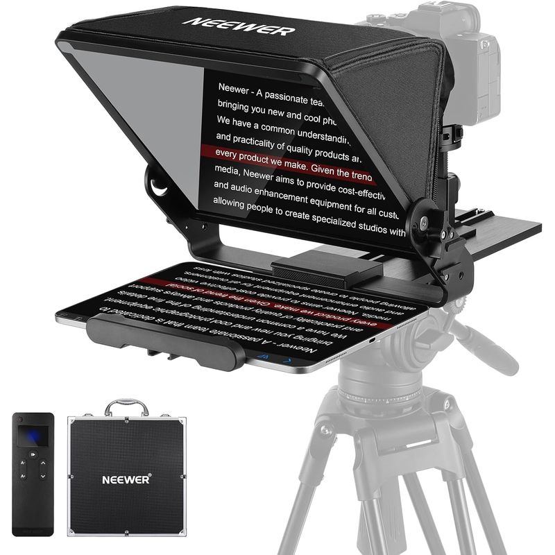 NEEWER - Teleprompter Neewer X12 II para Cámara y Tableta