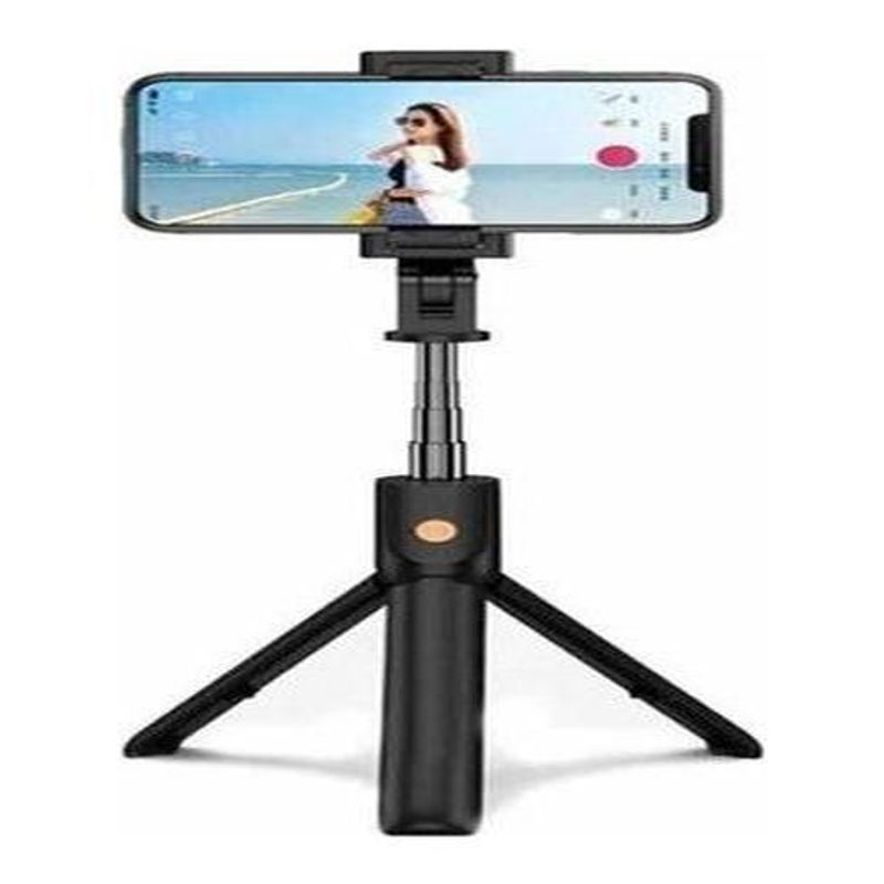 GENERICO - Bastón Selfie K07 Trípode Plegable con Control Remoto Bluetooth.