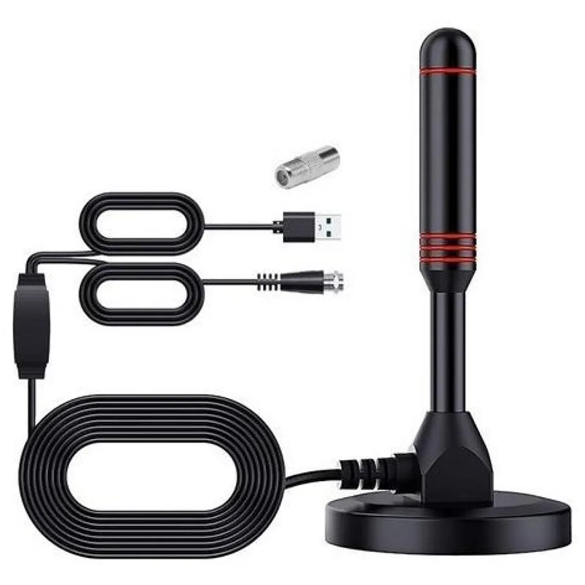 GENERICO - Antena Digital HD Amplificada Interior con USB