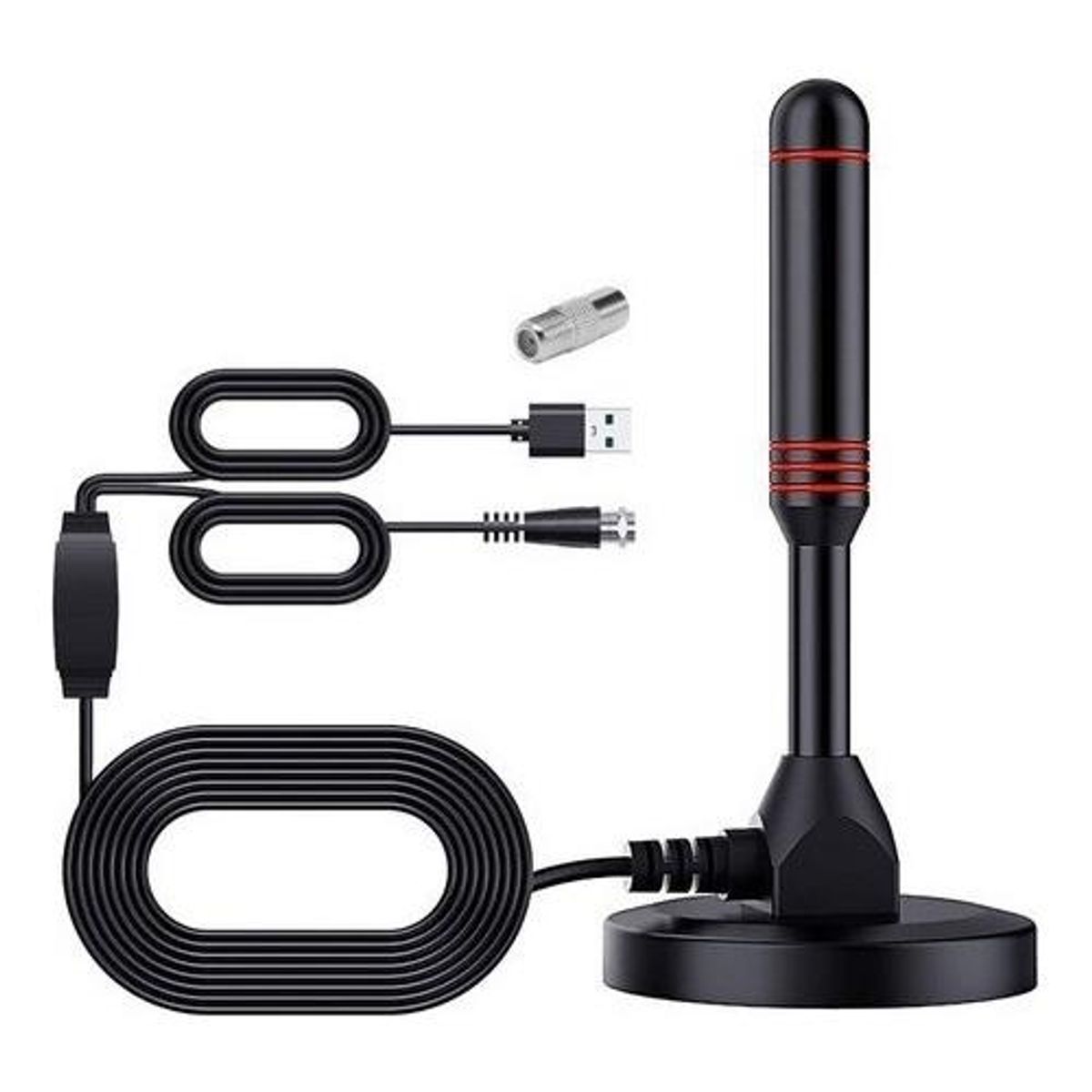 GENERICO - Antena Digital HD Amplificada Interior con USB