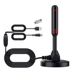 GENERICO - Antena Digital HD Amplificada Interior con USB
