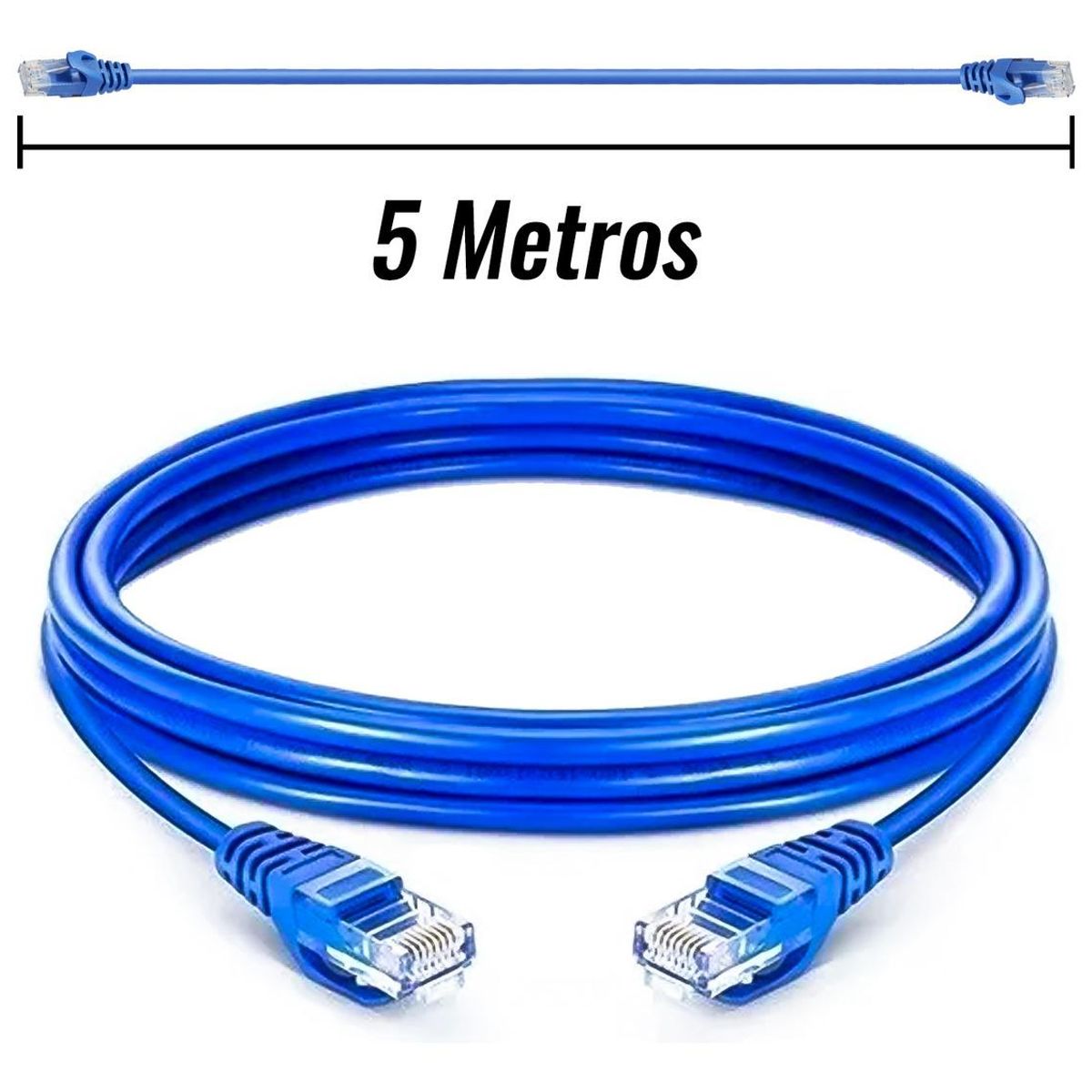 GENERICO - Cable de Red Cat6 UTP de 5 Metros para Alta Velocidad