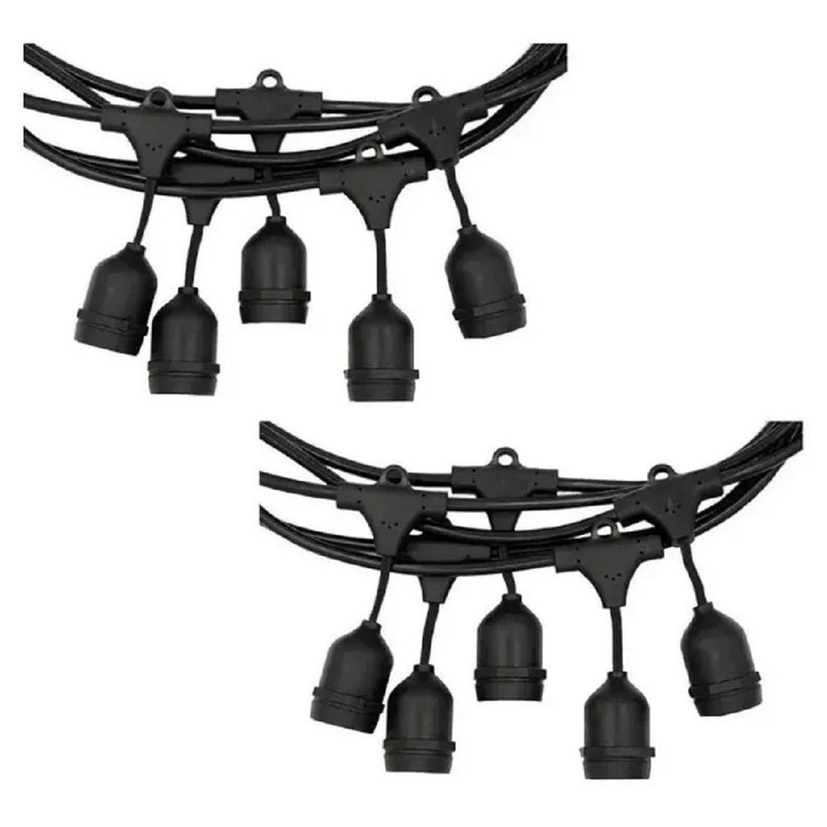 GENERICO - Guirnalda de Luces Exterior 10m con 10 Soquetes E27