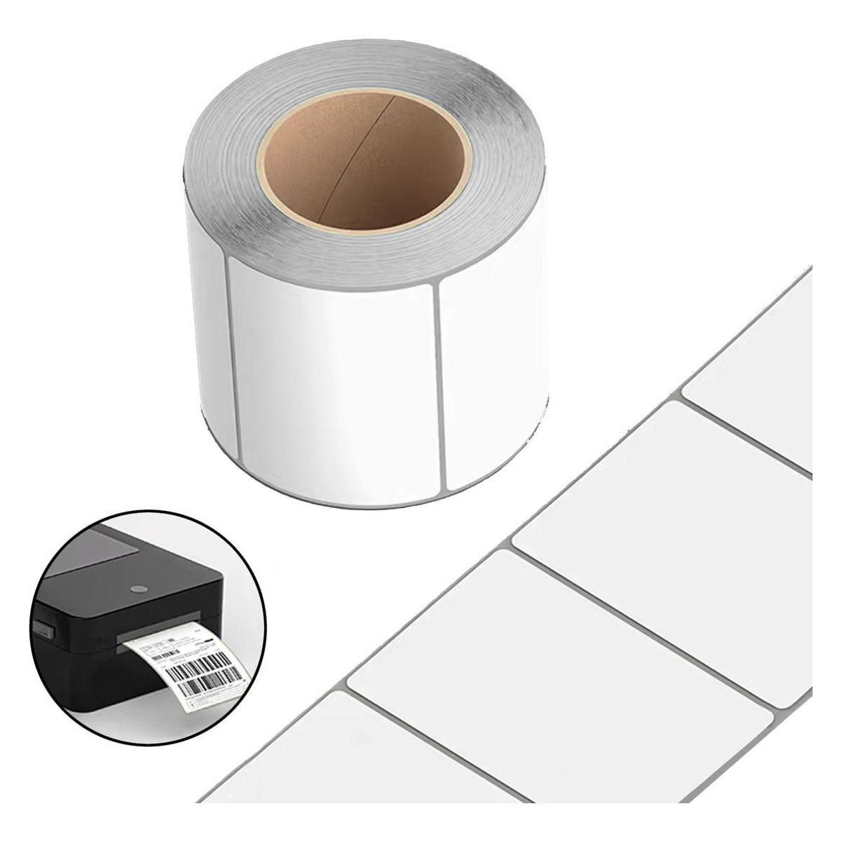 GENERICO - Rollo de Etiquetas Térmicas Adhesivas 100x150 mm 500 Uds