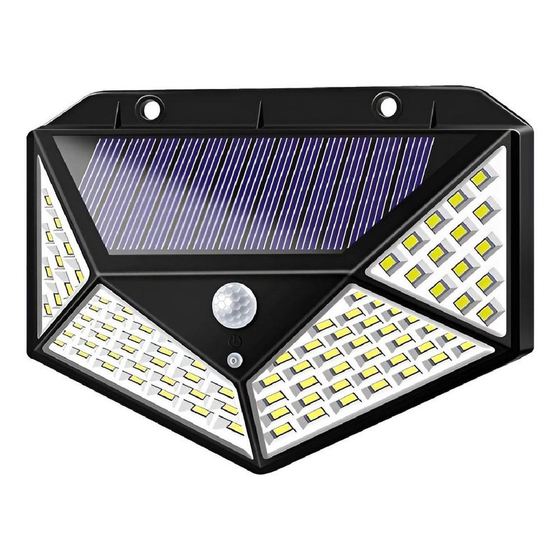 GENERICO - Foco Solar LED Proyector con Sensor de Movimiento 100W