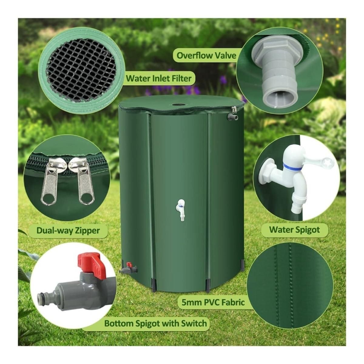 GENERICO - Estanque de Agua Potable de 200 Litros con Llave