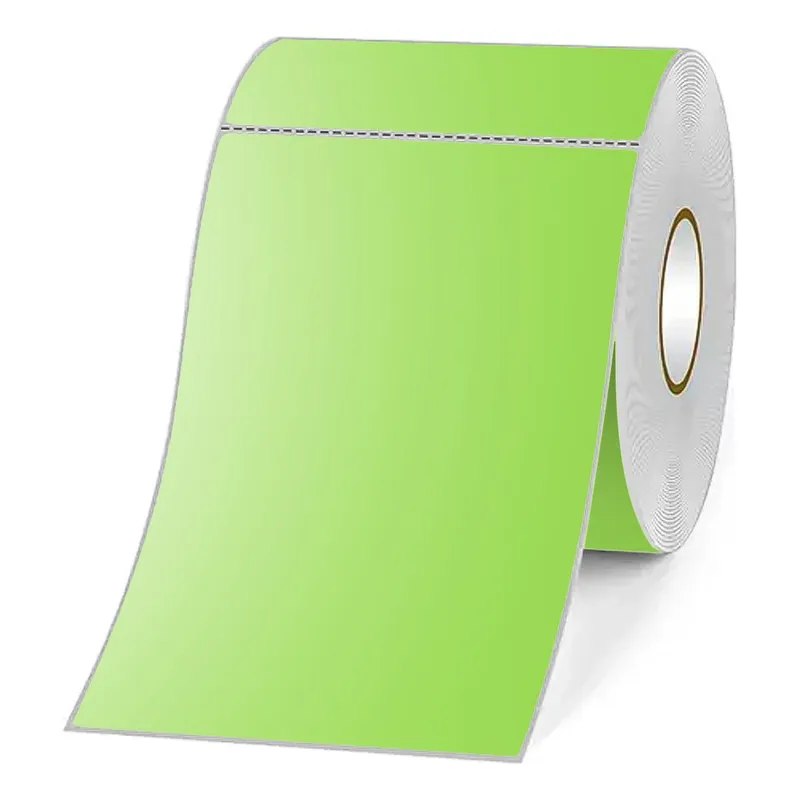 GENERICO - Pack de 3 Rollos de Etiquetas Adhesivas Verdes 100x150mm