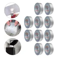 GENERICO - Pack de 10 Cintas Butilo Superadhesivas Impermeables 10m