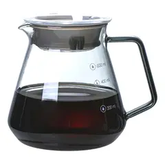 GENERICO - Tetera de Vidrio 600ml Redonda con Tapa