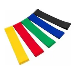 GENERICO - Juego de 5 Bandas Elásticas de Resistencia para Ejercicio