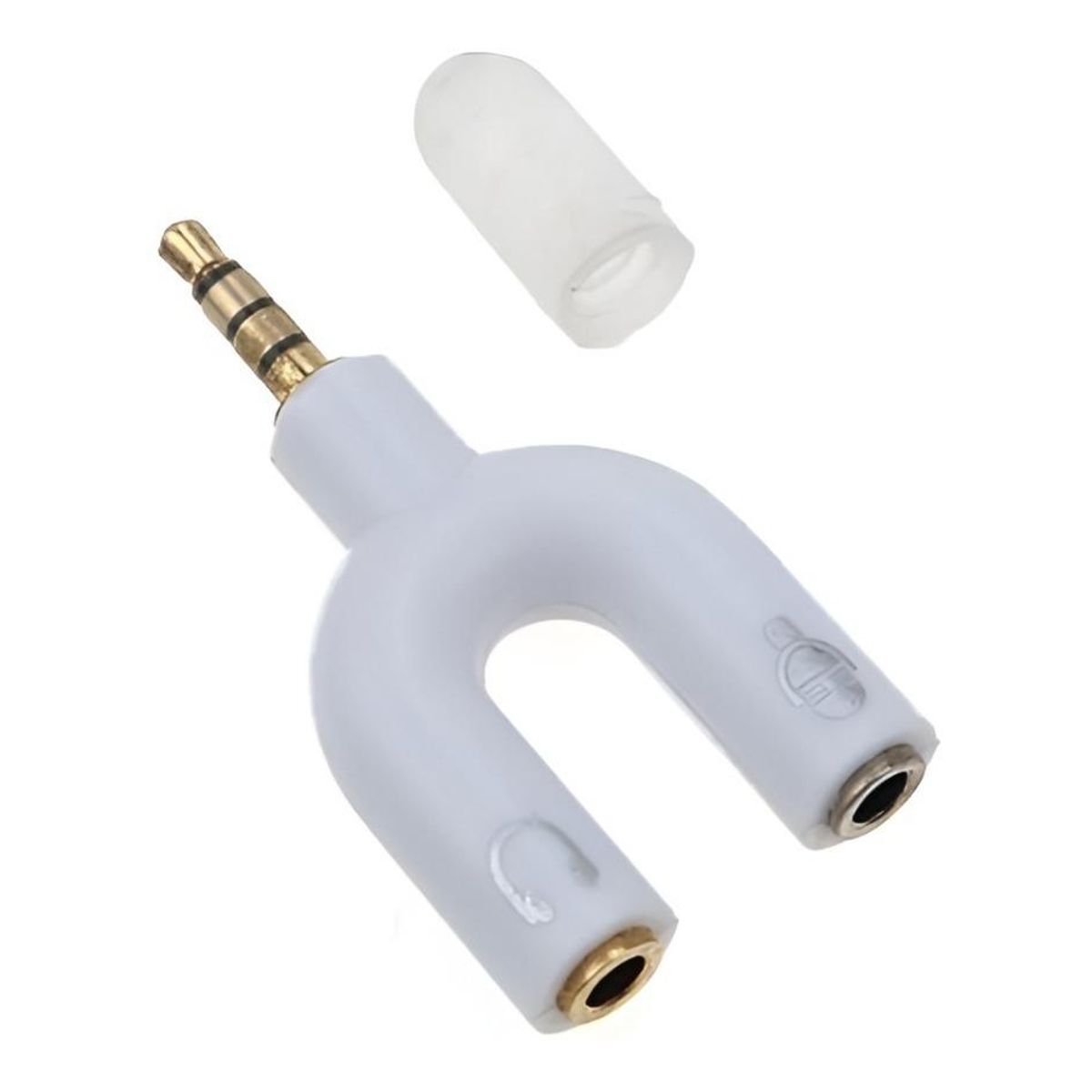 GENERICO - Adaptador Splitter 35mm para Audio y Micrófono Dual