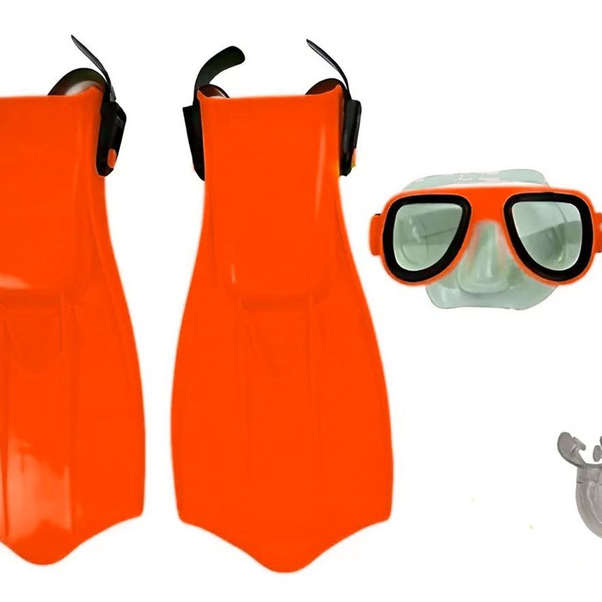 GENERICO - Set de Buceo Infantil con Máscara Snorkel y Aletas Ajustables