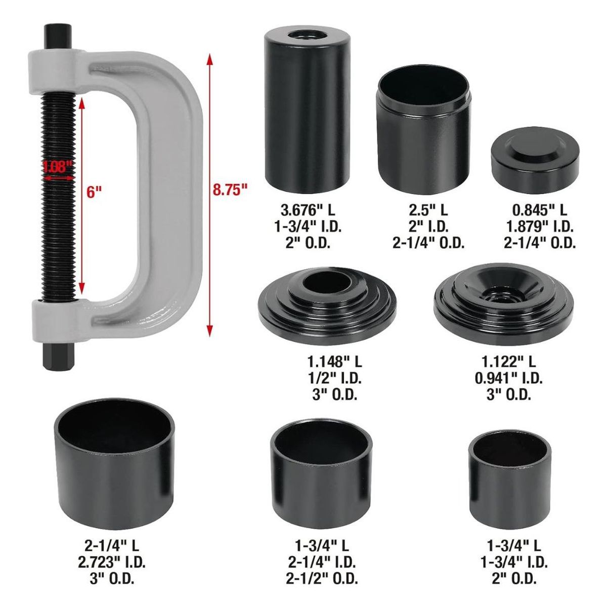 GENERICO - Kit Extractor Universal de Rótulas para Vehículos 2WD y 4WD