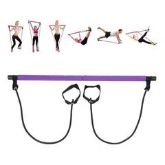 GENERICO - Barra de Pilates con Banda Elástica para Ejercicio y Yoga