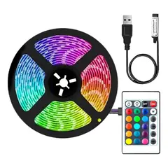 GENERICO - Cinta LED RGB de 3m con Control Remoto