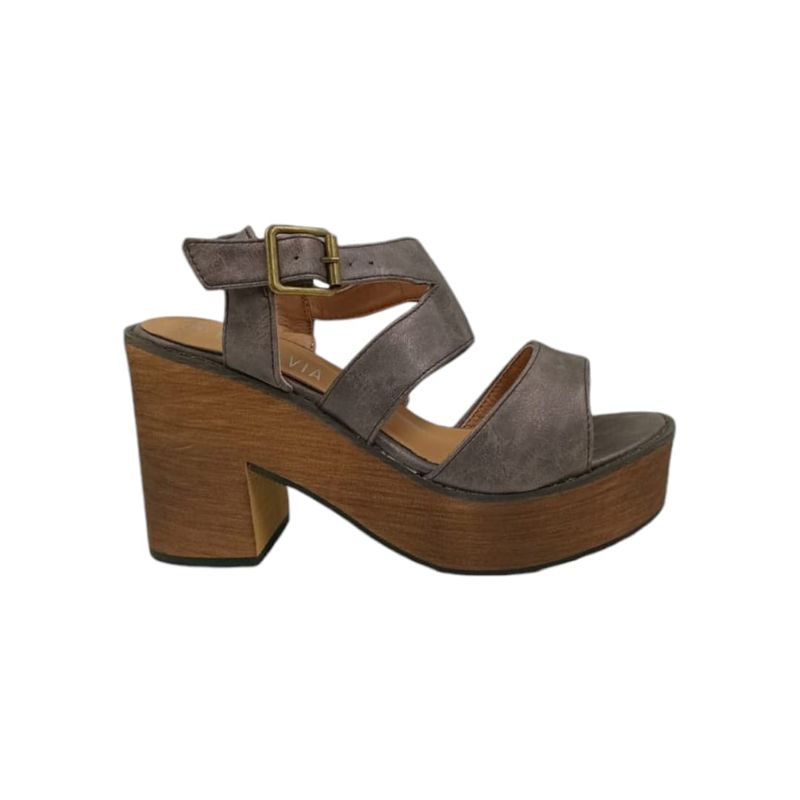 HERIEL - Sandalia Bronce Plataforma Mujer