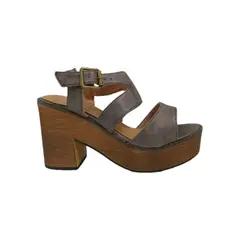 HERIEL - Sandalia Bronce Plataforma Mujer.