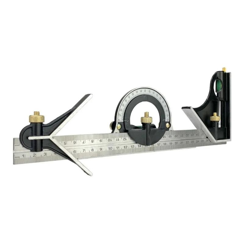 GENERICO - Escuadra Combinada para Carpintería 30mm con Marcador
