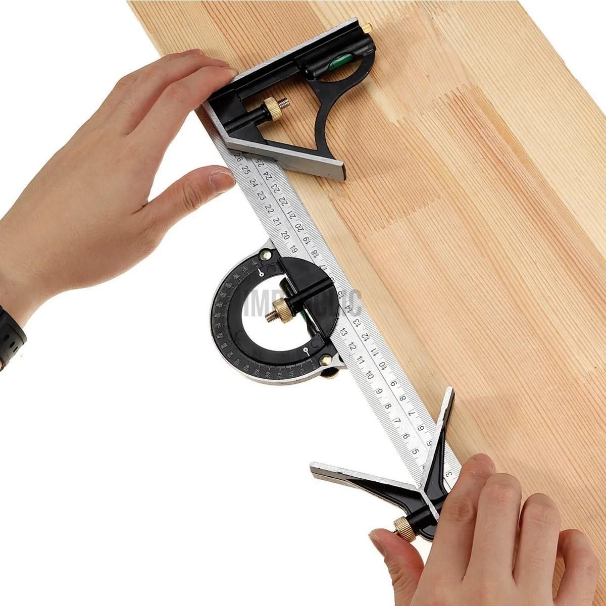 GENERICO - Escuadra Combinada para Carpintería 30mm con Marcador