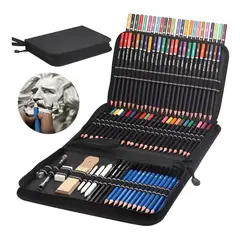 GENERICO - Kit de Dibujo Profesional con 96 Lápices y Accesorios