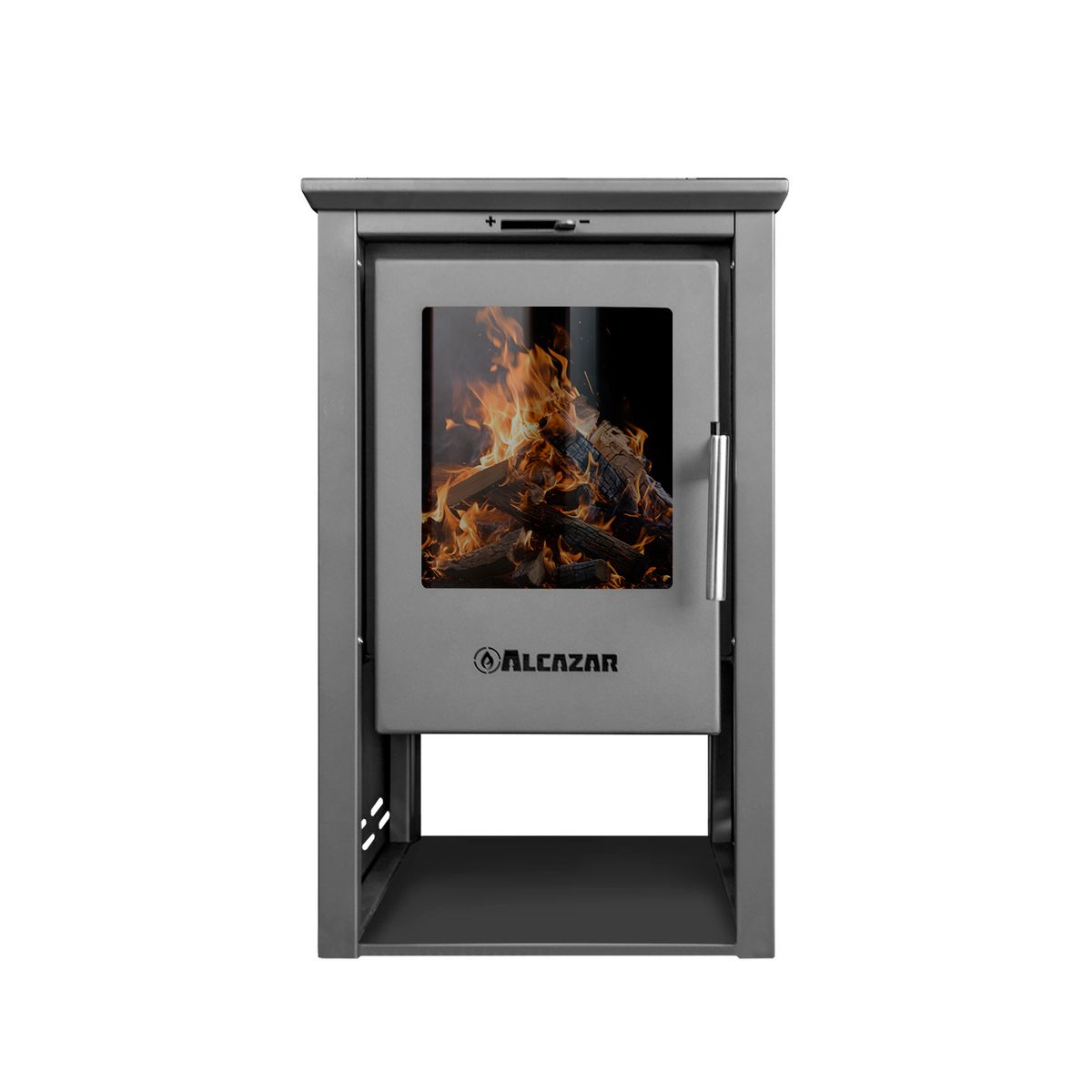 ALCAZAR - Estufa a Leña Patagonia 380 Gris Alcazar