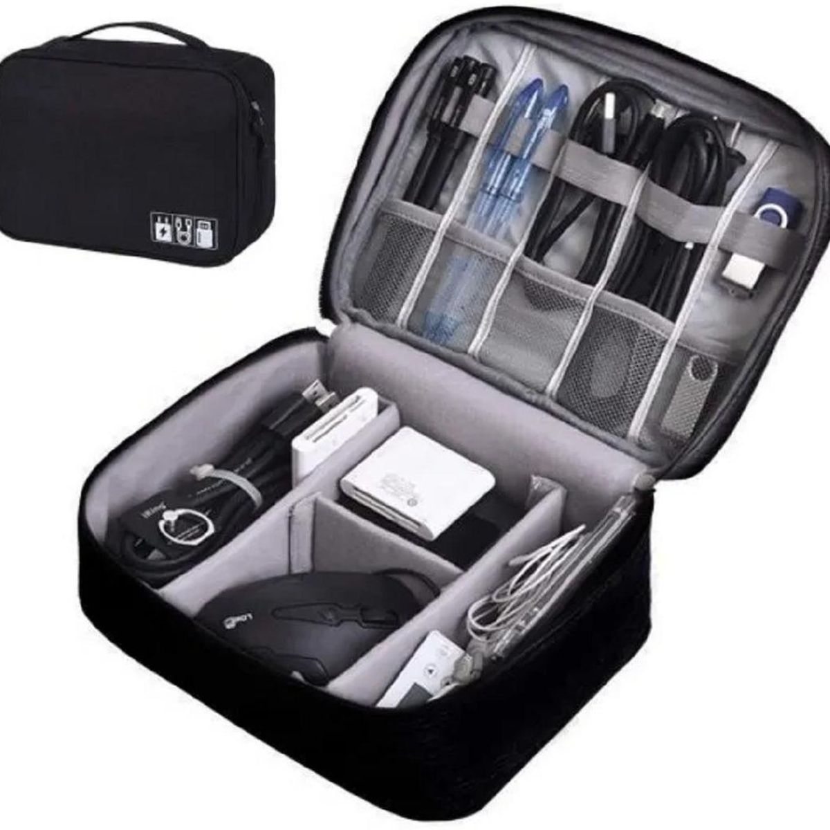GENERICO - Estuche Organizador para Cables de Viaje y Oficina