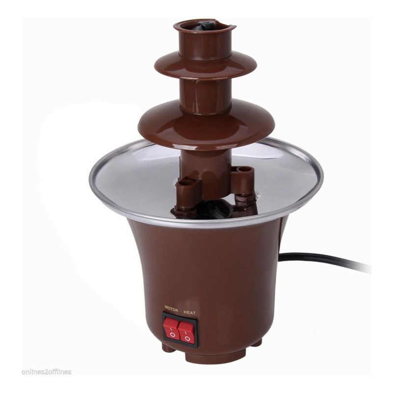 GENERICO - Mini Cascada de Chocolate 3 Pisos - Fuente Fondue Plástica