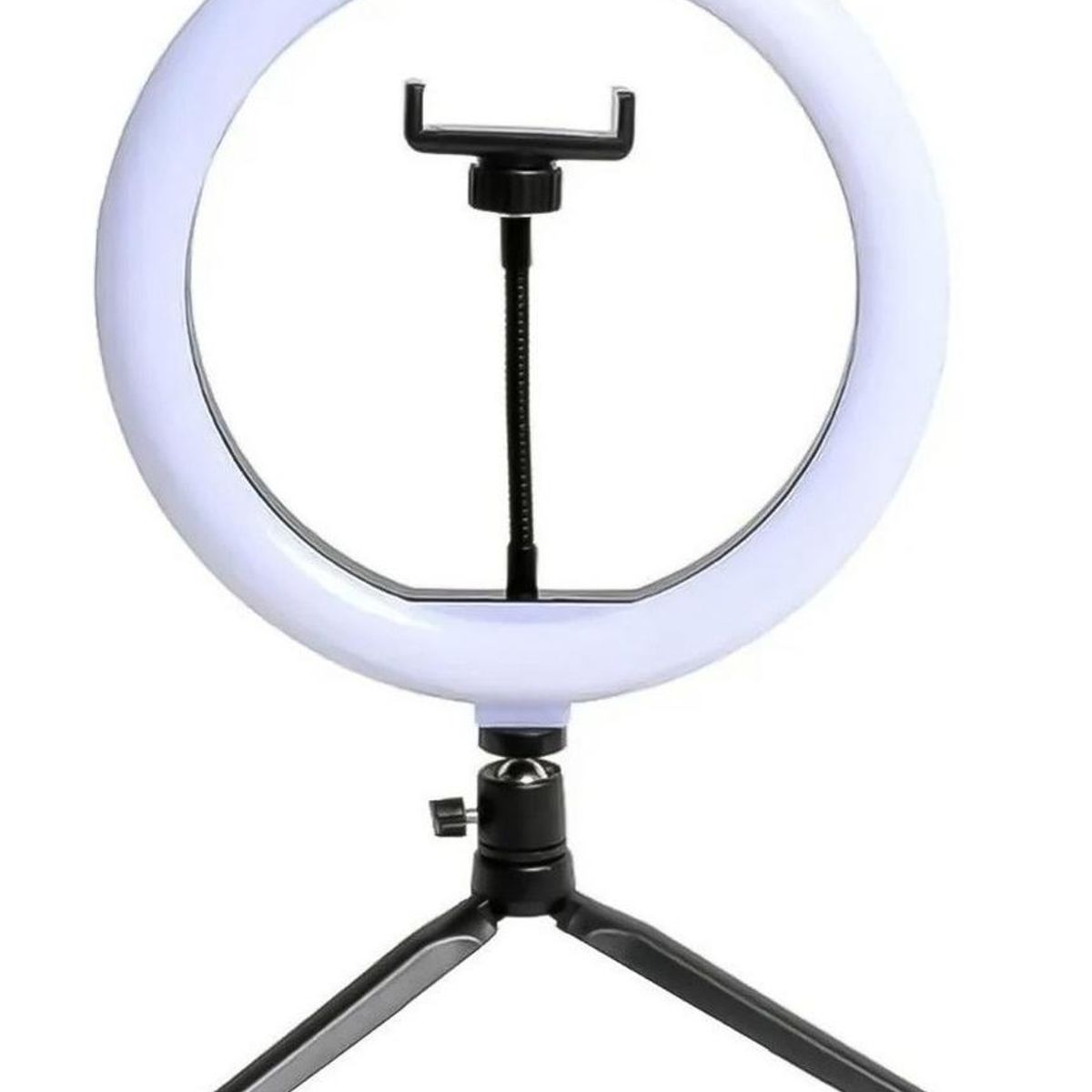 GENERICO - Aro de Luz LED de 26 cm con Trípode y Soporte para Teléfono