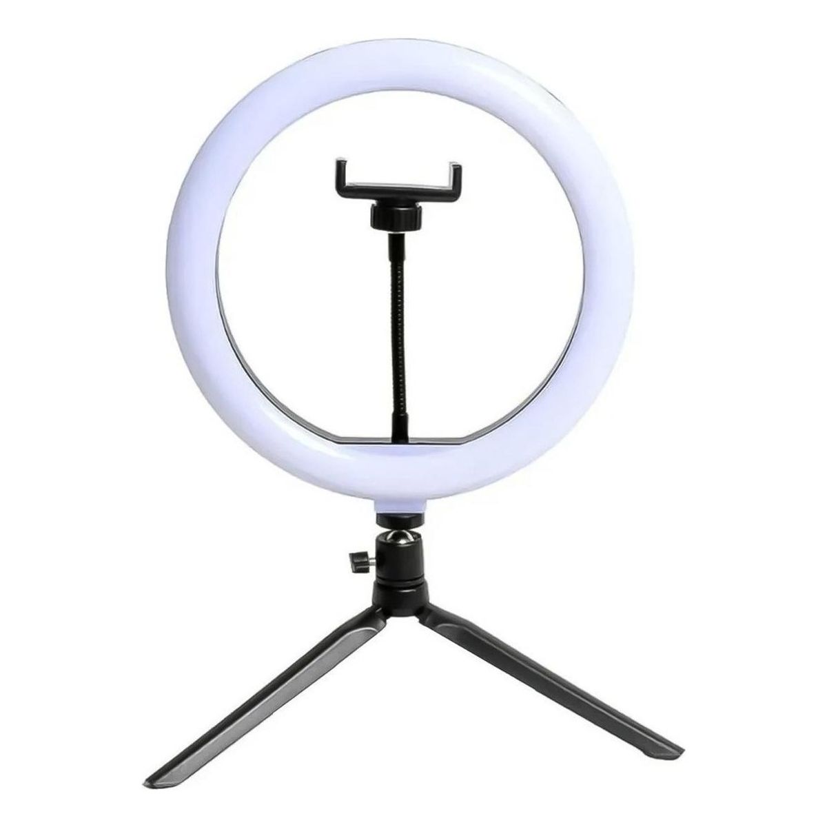 GENERICO - Aro de Luz LED de 26 cm con Trípode y Soporte para Teléfono
