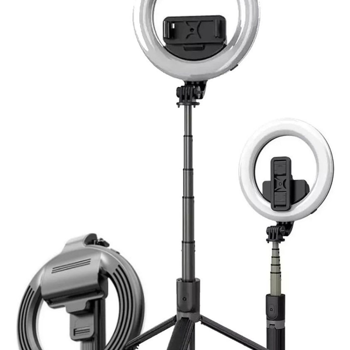 GENERICO - Trípode Celular con Aro LED y Control Bluetooth