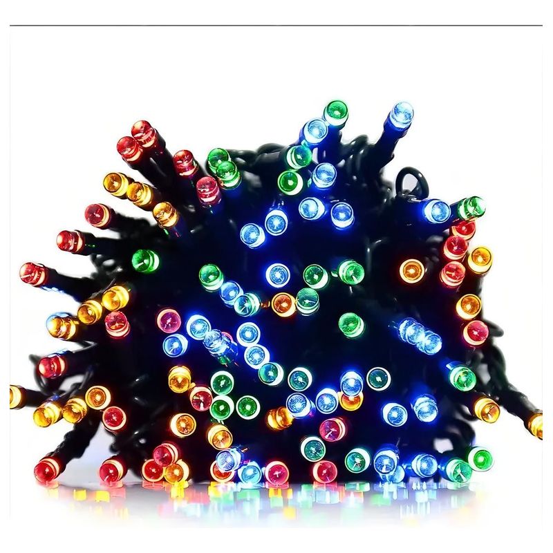GENERICO - Guirnalda Solar LED Multicolor 20m con 200 Luces para Exteriores