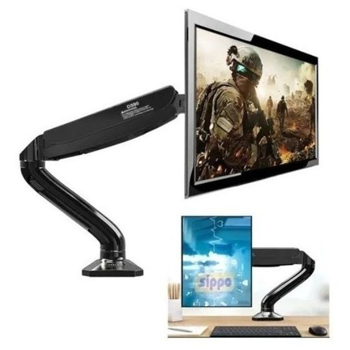 GENERICO - Soporte de Mesa Kaloc DS90 para TVMonitor de 17 a 32 pulgadas.