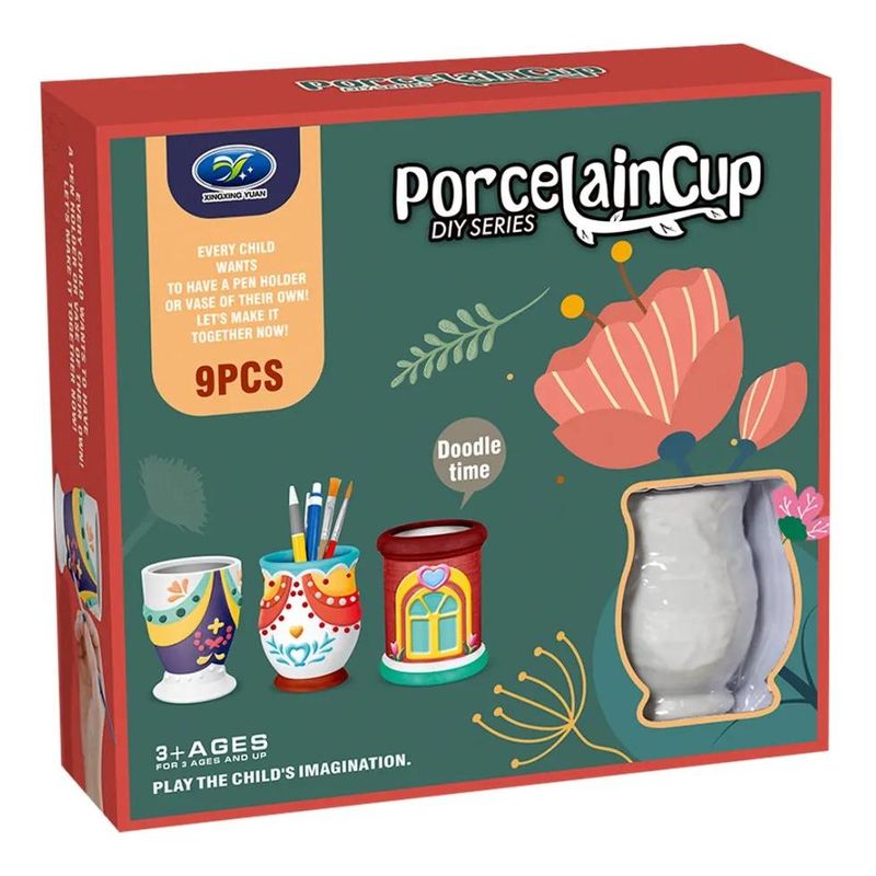 GENERICO - Set Creativo de Cerámica para Decorar Portalápices