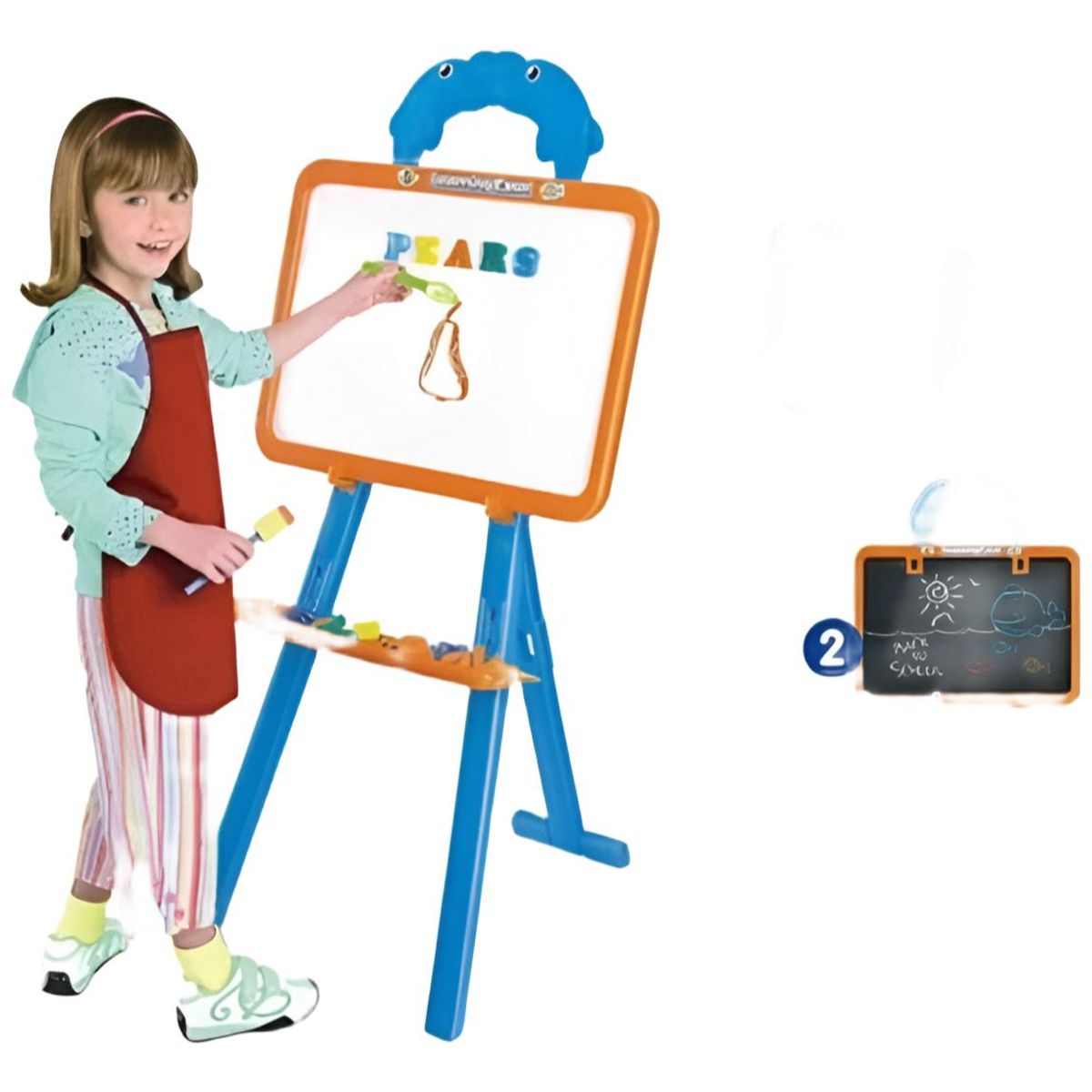 GENERICO - Pizarra Magnética Doble Cara para Dibujo y Aprendizaje