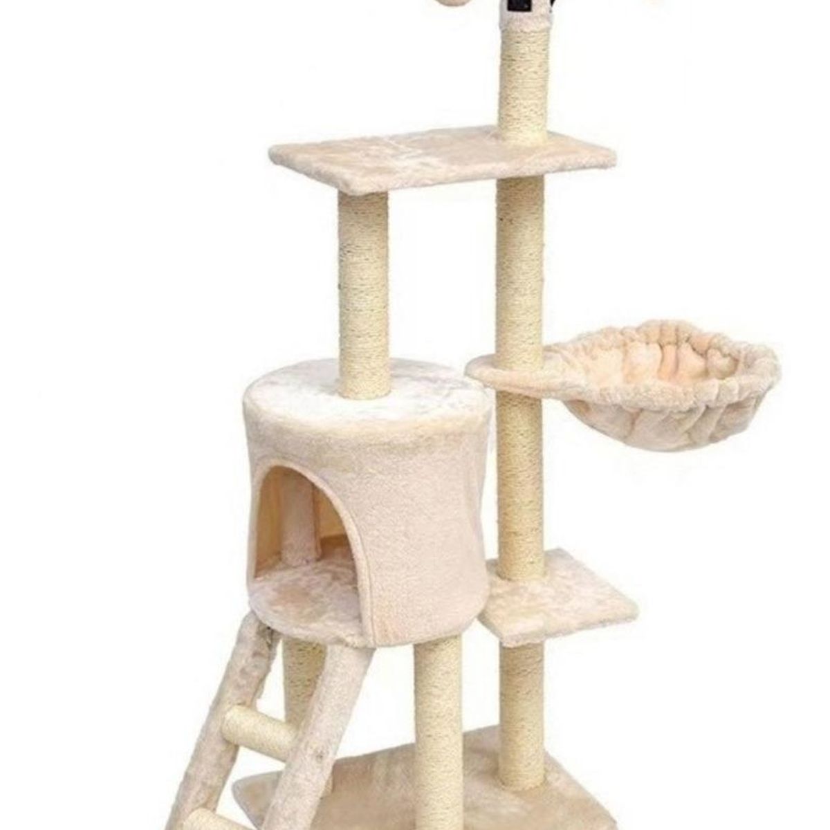 GENERICO - Rascador para Gatos con 5 Niveles y Hamacas Integradas