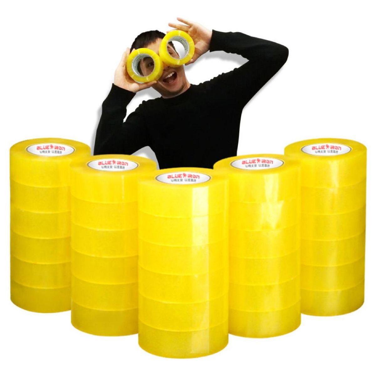 GENERICO - Cinta de Embalaje Transparente 150 Metros Resistente