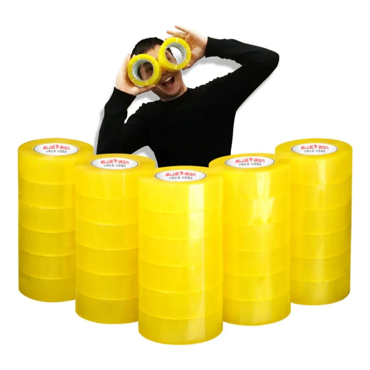 GENERICO - Cinta de Embalaje Transparente 150 Metros Resistente