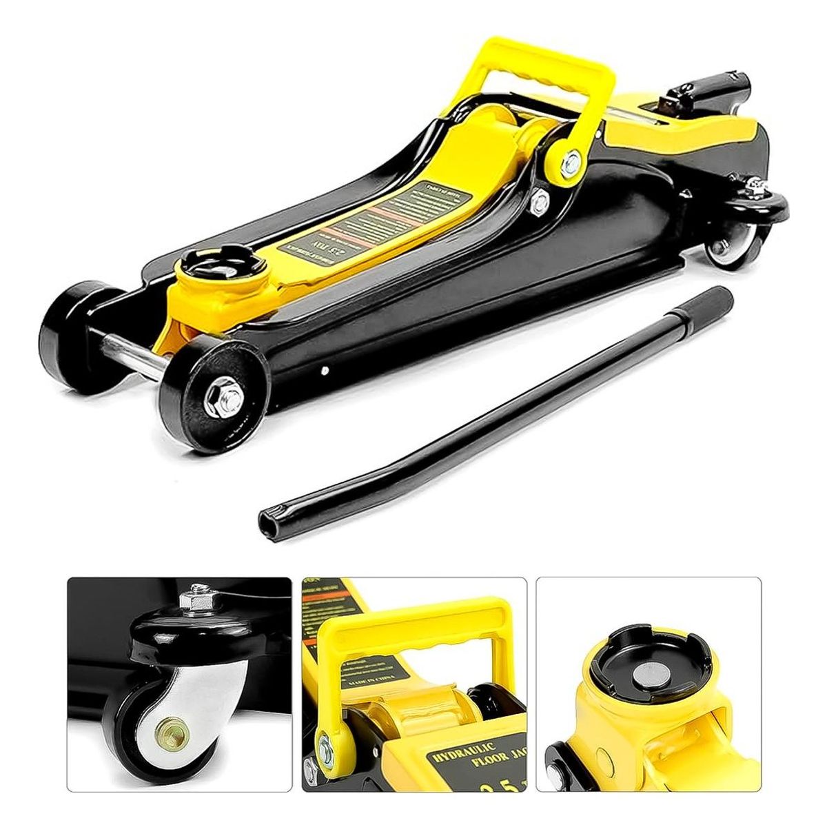 GENERICO - Gata Hidráulica Tipo Caimán 2.5 Toneladas Perfil Bajo