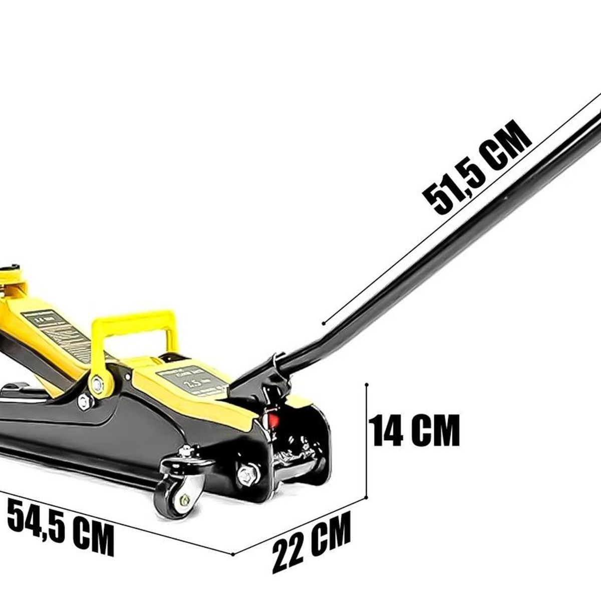 GENERICO - Gata Hidráulica Tipo Caimán 2.5 Toneladas Perfil Bajo