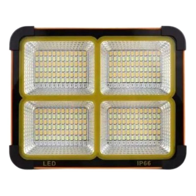 GENERICO - Foco Recargable LED 336 Lumens USB Solar 5 Modos Portátil