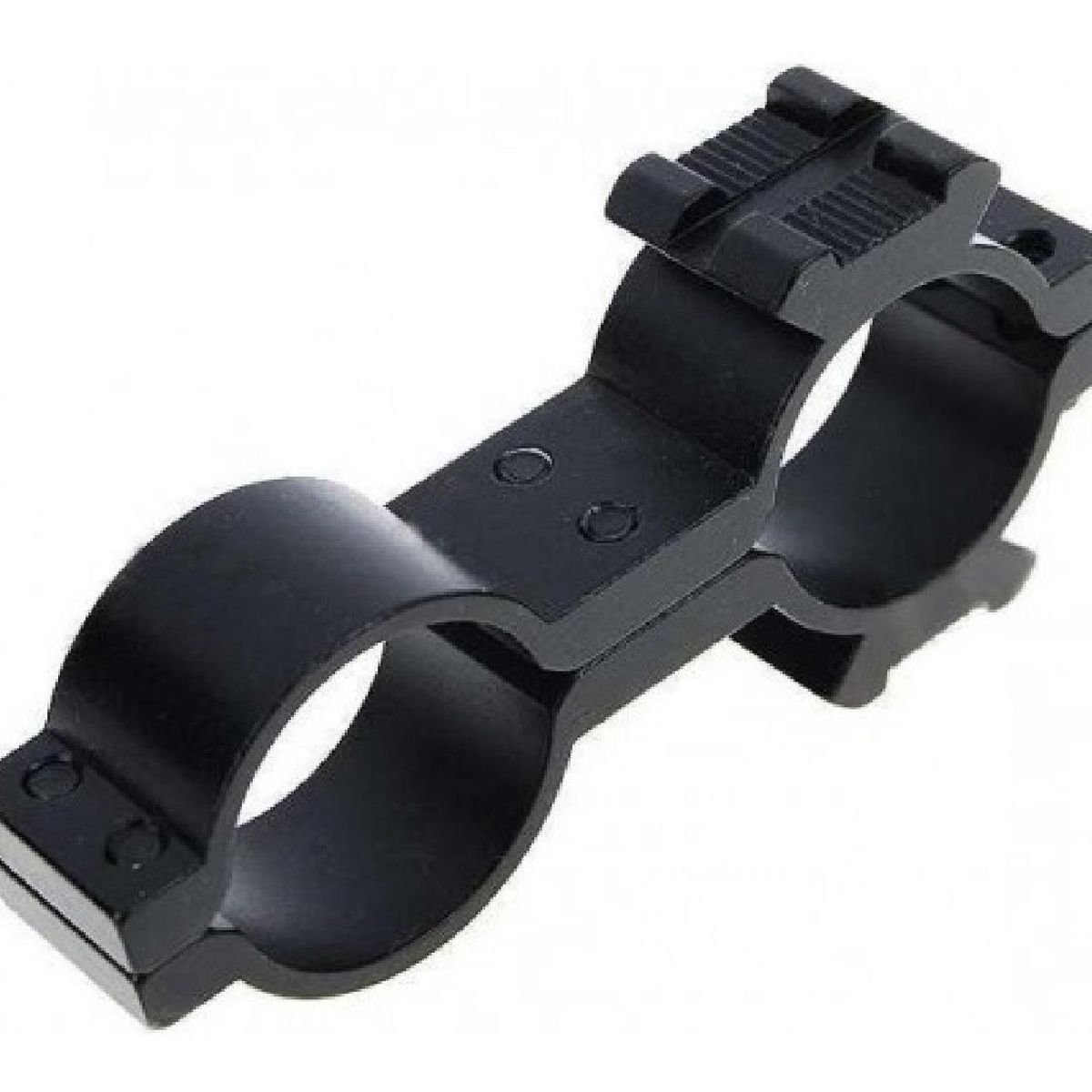 GENERICO - Soporte para Linterna Táctica Doble Anillo para Airsoft