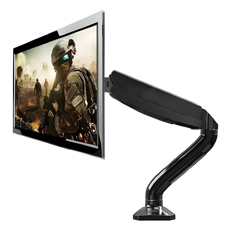 GENERICO - Soporte Brazo Articulado para Monitor y TV Giratorio e Inclinable.