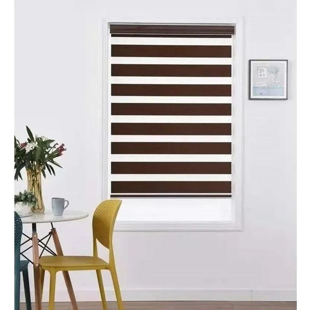 GENERICO - Cortina Roller Duo Zebra Día y Noche 80x240 cm Poliéster