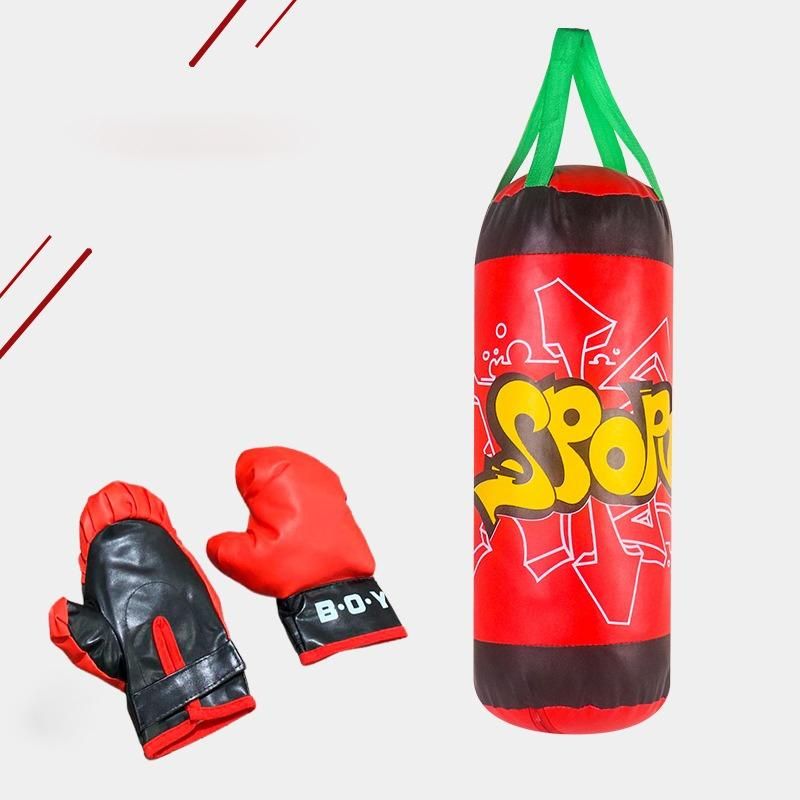 GENERICO - Saco de Boxeo Infantil con Guantes 30 cm