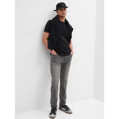 GAP - Jeans Slim Hombre Gris