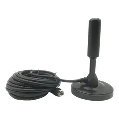 GENERICO - Antena Digital HD Interior 360° Coaxial para TV