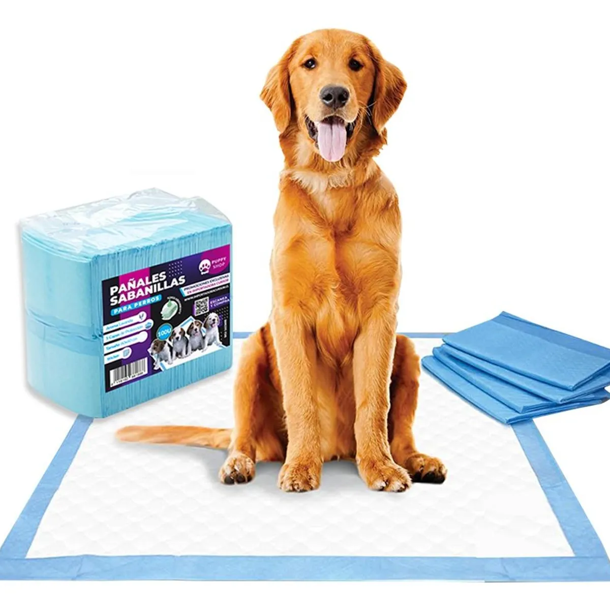 GENERICO - Pañales Sabanillas Desechables para Mascotas 60x90 cm - 40 Unidades